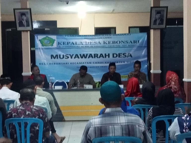 Musyawarah Desa Kebonsari Menghasilkan Poin Kemajuan Desa